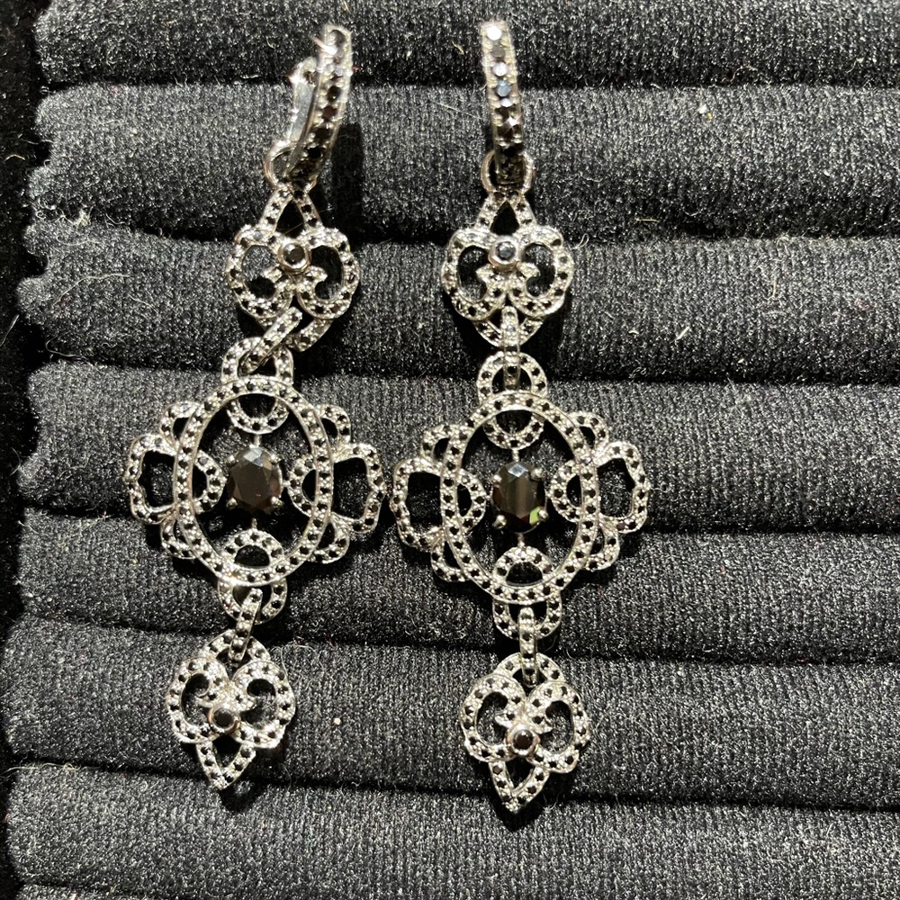 Smokey Quartz Chandelier Earrings